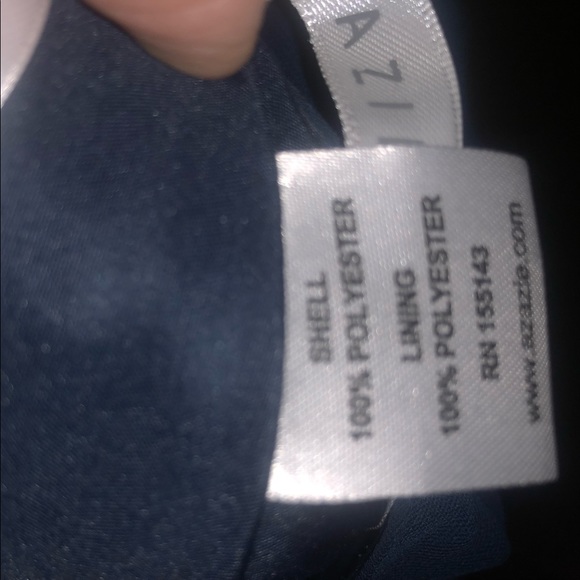 Azazie Bridesmaid Dress-Navy Size 8 - Picture 3 of 6